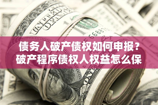 武汉债务人破产债权如何申报？破产程序债权人权益怎么保障？