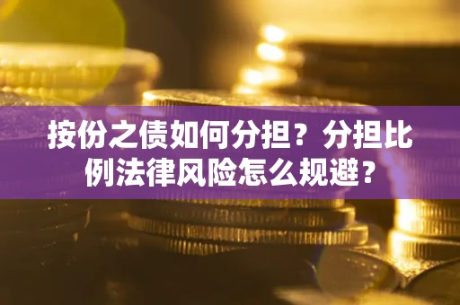 武汉按份之债如何分担？分担比例法律风险怎么规避？