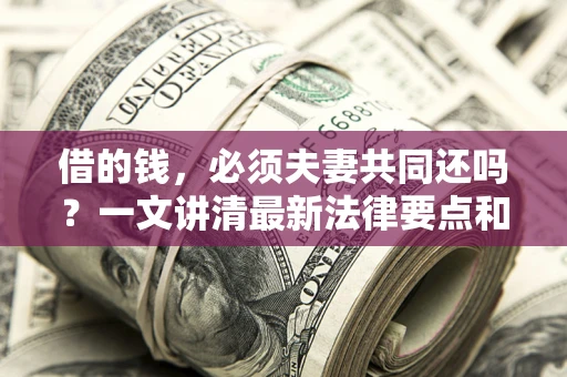武汉借的钱，必须夫妻共同还吗？一文讲清最新法律要点和避坑指南