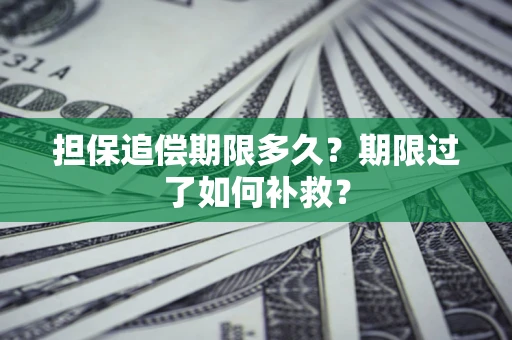 武汉担保追偿期限多久？期限过了如何补救？