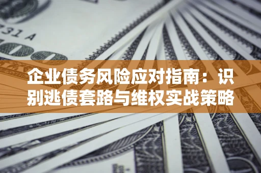 武汉企业债务风险应对指南：识别逃债套路与维权实战策略